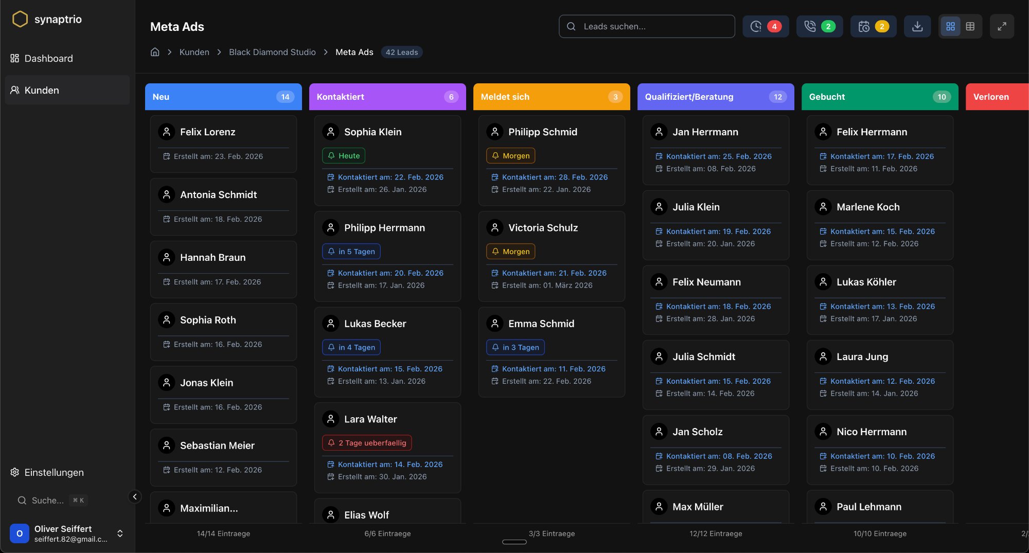 Synaptrio Kanban Board
